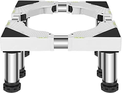 FiorHOCc Support de Machine à Laver Base de Frigo de SècheBase de Machine à Laver Base de réfrigérateur Sèche-Linge et réfrigérateur Bases réglables Longueur/Largeur 42-66 cm Grand tonneau en Bois Pi