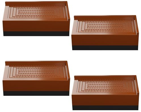 KMQRDZi 4 elevadores de muebles, patas de refuerzo para muebles, sofá, mesa de café, cama, pie elevador, elevador de muebles, aumenta la altura de los muebles en 40 mm, para sofá, mesa de café