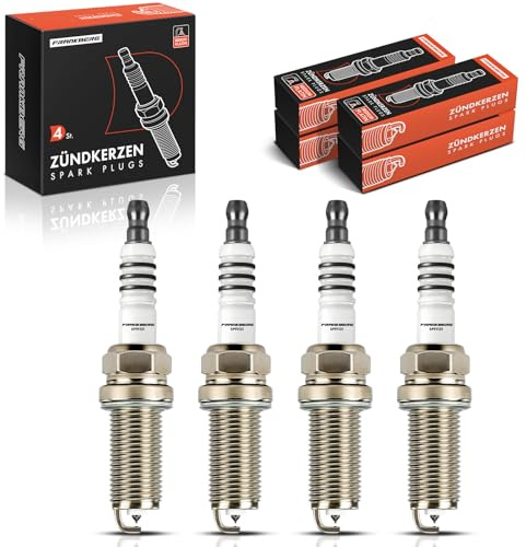 Frankberg 4x Bougie d’allumage Compatible avec Clio IV BH 0.9L 2012-2023 Duster HM 1.2L 2017-2023 Logan II 0.9L 2012-2023 Twingo III BCA BCM 0.9L 2014-2023 Remplacer# ILKAR7J7G