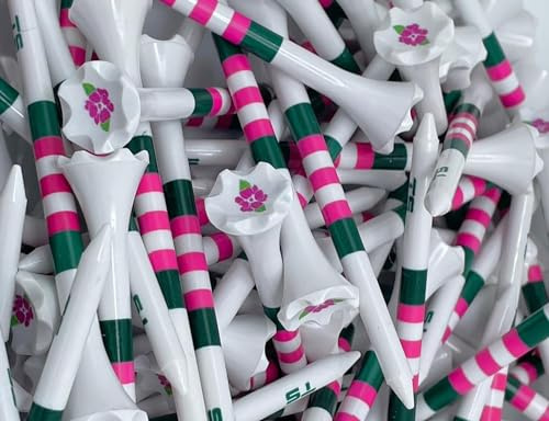 TRUESTRIKE Premium USA Golf Tees – 3¼ or 2¾ Durable Plastic Performance Tees (100 Pack) – Made in USA – Bulk Value Pack - Magnolia Lange 3 1/4
