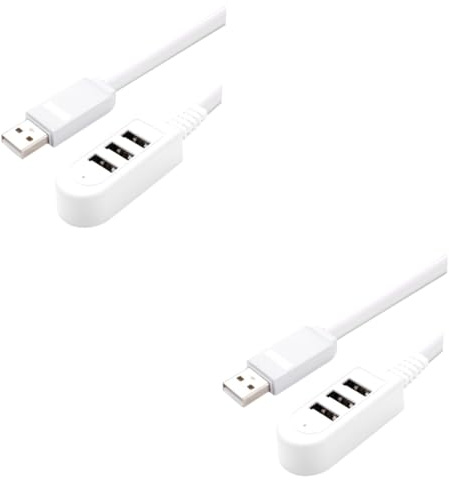 Housoutil 2 Uds Hub Multipuerto Hub Micro USB Puerto De Carga Micro USB Cargador o Cargadores Transferencia De Datos s Cable De Extensión Viaje Mini