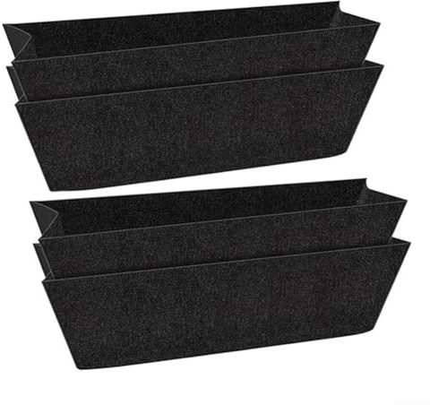 Lot de 4 bacs à fleurs en fibre de coco de rechange pour pot de fleurs suspendu (61 cm)