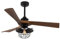 Eden pulse Ventilador DC de 3 aspas, color negro y roble, con 6 velocidades, control remoto y temporizador, ideal para climatización y confort.