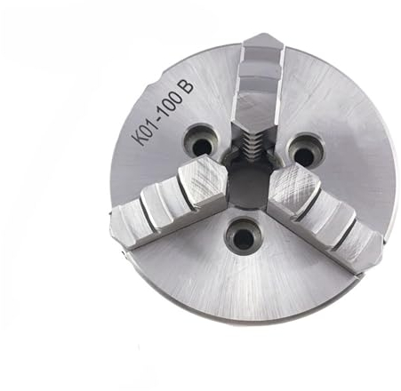 CIJIAOPOYU Mandril de Torno de 3 mordazas, Mini Mandril Torno de Madera de 100mm, K01-100B de Mandril autocentrante for Mini Torno de Madera