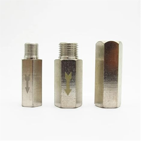 1/8 1/4 3/8 1/2 3/4 Weiblich Männlich Messing Pneumatische Rückschlagventil Volle Port Einweg Nicht-rückschlagventil for Luft Wasser Öl Gas(Male to Female,3/4)