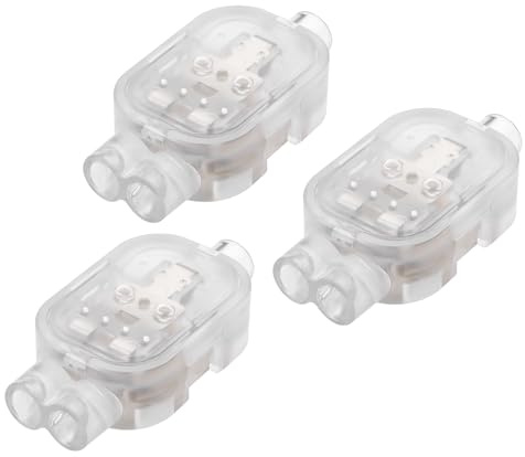 YAODHAOD Verbindungsklemmen Wasserdichter 3PCS (1 P - 2 P) | Schnellverbinder,IP68,Material: PC+Messing+Silikonfett,Transparentes Gehäuse,250V 32A, 0,5 bis 4 mm²,Heiß und Niedrig