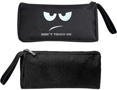 JSTHHTT Federmäppchen Große Kapazität Unisex Mäppchen Schlamperbox Bleistifttasche Federmäppchen mit Praktischem Reißverschluss Schulmäppchen für Schule & Büro Federmappe Jungen, Don't Touch
