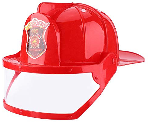 Kit de Jouets de Cosplay de Pompier pour Enfants – Comprend Un Casque, Un Extincteur, Un Interphone, Une Hache et Une clé – Ensemble de Jeu pour Pompier en Herbe, Lot de 5