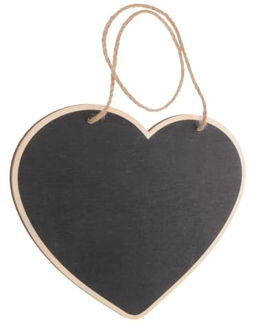 OFFSCH Kleiner Kreidetafel Aus Holz 30x20cm Wiederverwendbares Hängendes Tafelschild Mit Lanyard Löschbare Nachrichtentafel Für Tür Bar Café Und Büro