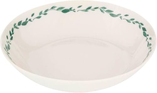 Hogar y Mas Plato Hondo Blanco Porcelana Laurel Set 6 Ø20,2 CM
