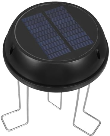 AKOOSY Solarbetriebener Wasseragitatordüsentrieb Mit Einfachem Installationssystem Natürlichem Design Zur Gartenteich Vogeltränken-Dekoration Energiesparender Teichbeleber Für Außenbereic