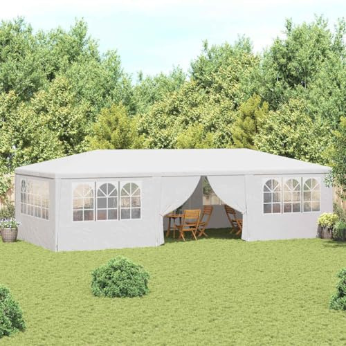 Générique Tente de réception avec parois latérales 4x9 m Blanc 90 g/m²,Maison & Jardin,Pelouses & Jardins,Vie en extérieur,Structures extérieures,Auvents & abris,Blanc,21.16 KG,48529