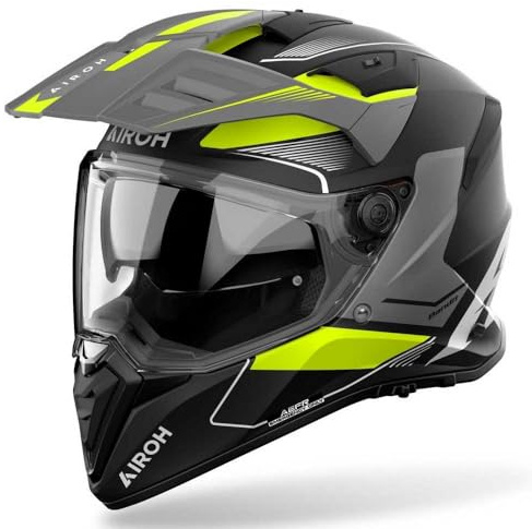 Airoh Bandit Tune Enduro-hjälm, schwarz matt/grau/neon-gelb, L (59/60)