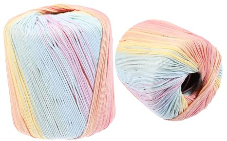 ABOOFAN 2 Cordoncino Cotone Morbido per Fai da Te Corda Intrecciata per Lavori Maglia e Uncinetto Filo Resistente e Delicato per Decorazioni Gioielli Nodo Cinese