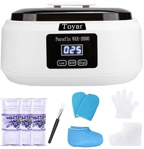 Paraffin Wax Machine for Hand and Feet，Touchscreen Paraffin Wax Warmer with 1.98lb Wax Moisturizing Paraffin Spa Wax Bath Kit, Large Capacity at Home for Smooth and Soft Skin