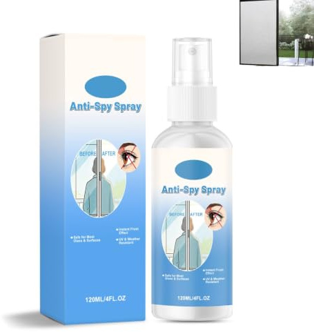 Reflective Window Spray Privacy Coating for Glass Home,External Reflective Window Film,Creates Mirror Effect on Glass,Light Reflecting Windows Finish,Mirror Effect Glass Coating Spray,120ml (1PC)