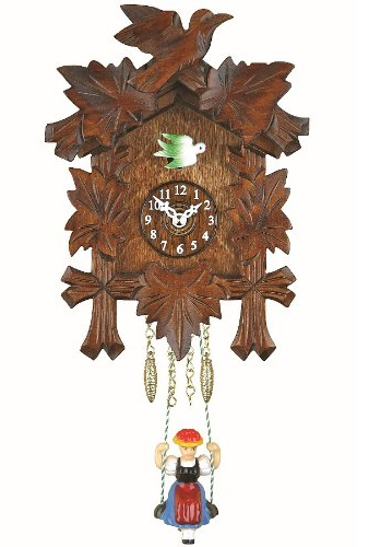 kuckucksuhr Kuckulino Schwarzwalduhr mit Quarzwerk und Kuckuckruf