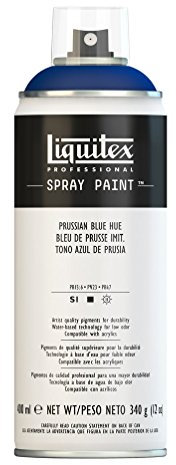 Liquitex 4450320 - Vernice Spray Professionale A Base D'acqua, Blu Di Prussia Imitazione, 400ml, 1 Pezzo