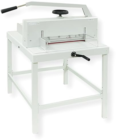 FORMAX Cut-True 15M Manual Guillotine Cutter, 16.9” Maximum Cutting Width, 2.15” Maximum Paper Stack Height, 1.38” Narrow Cut, LED Laser Cut Line, Blade Change Safety Tool, Manual lever handle
