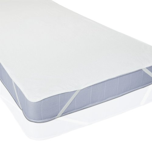 Lumaland Wasserundurchlässige Matratzenauflage Kopfkissenschoner 90 cm x 200 cm | Matratzenschoner aus 100% Baumwolle | 100% Flüssigkeiten undurchlässig | Atmungsaktiv [Matratzenschutz]