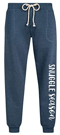 Instant Message - Snuggle Season - Women's Jogger Pant - Size Medium Heather Indigo