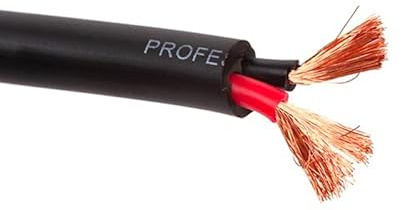 Velleman HQ-Power Cavo per altoparlante, OFC 2 x 1,50 mm², 100 m, nero, perfetto per la trasmissione del suono
