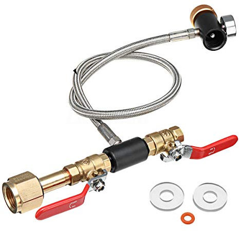 PAPAPI G1/2 CO2 Cylinder Refill Hose, CO2 Refill Station Connector Kit for Filling Soda Maker for Tank