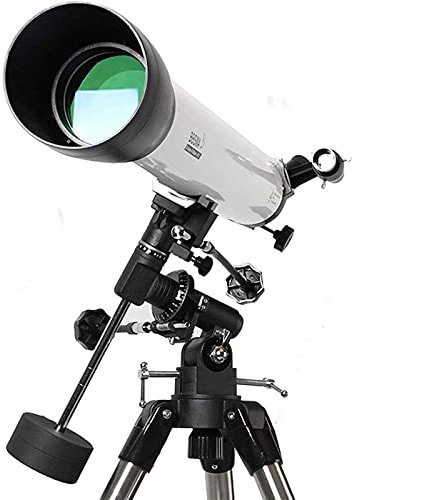 DERBUT Télescope d'observation des étoiles, télescope à réflecteur astronomique Professionnel, avec Optique en Verre entièrement Enduit 10/25mm 2 oculaires