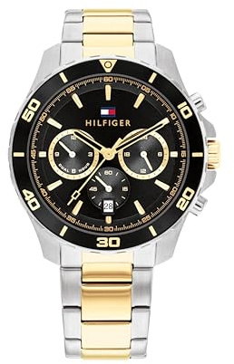 Tommy Hilfiger Multi Zifferblatt Quarz Uhr für Herren mit Edelstahlarmband