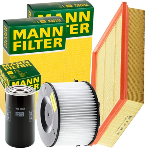 Mann Filter Inspektionspaket | CU1738 (LA65)+C29198 (LX537)+W950/4 (OC105) Mann passend für T4 Bus 2.5+2.4 D+2.5 Tdi 75-151 Ps