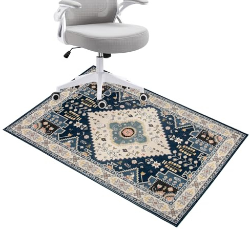 Honorstar Alfombrilla Protectora Suelo para Silla de Oficina Alfombra Antideslizante 90x120cm Silla Gaming Resistente a los Arañazos Alfombrilla Protección para Suelos Duros Laminado Parqué 3