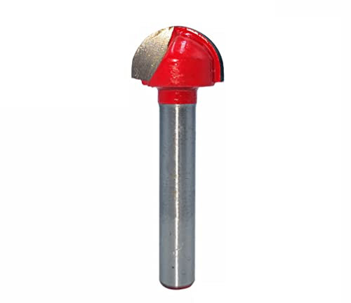 Fräser, Cove-Box-Fräser, 1/4-Zoll-Schaft-Rundnasen-Schablonenfräser, Wolframcarbid-Doppelschneide-Nasennut-Holzbearbeitungswerkzeug,(5/8in)
