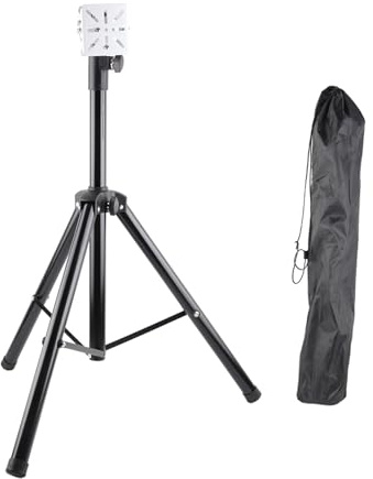 BAFOVY Floor Stand, Logram 3D Logram Fan Stand Metal Tripod Bracket, Fan, With Base Support For Holographic Projector Suitable For 42Cm/50Cm/56Cm/60Cm/65Cm/100Cm, 80-180Cm Height Ad