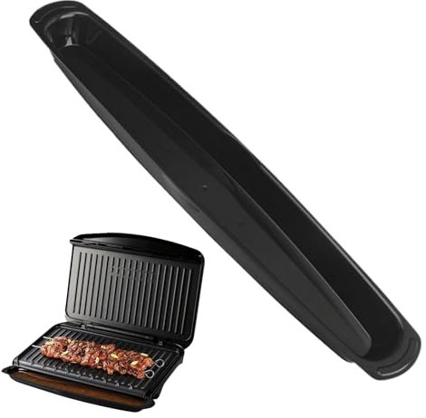 Vllold Raccoglitore di grasso per griglia, vassoio raccogli olio per barbecue, 37,6 cm, parte di ricambio per barbecue all'aperto