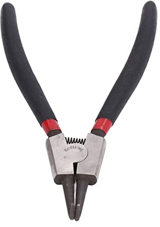 AUNMAS Pinza a Clamp/Holder Strumento per Anello Elastico Pinza a Ganascia Piegata Esterna, 7 Pollici Facile Trasportare, Ganascia Piegata Piccola, per Anelli Elastici, Design Migliori, Ottimo