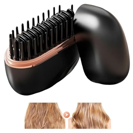 Cepillo Para Alisar El Cabello Anti Escaldado Portátil Peine Alisador De 3 | Cepillo para Alisar de Hogar y Salón Para En Vacaciones Viajes Desplazamiento Y Citas Diarias