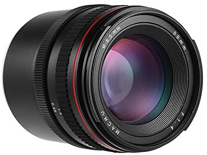 Vroomoto 50mm F/1.4 Obiettivo per Fotocamera Ritratto con Ampia Apertura E Messa a Fuoco Manuale a Bassa Dispersione per Fotocamere E Mount A7 A7M2 A7M3 NEX 3 5N 5R 5T A6500 A6000 A5100