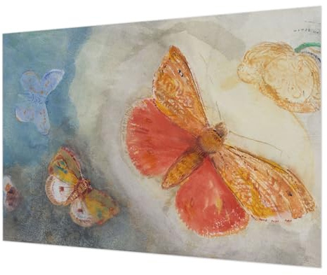 Carta da Parati in Fliselina 208x146cm Colla Inclusa per Soggiorno e Camera da letto Decorazione da Muro Facile da Pulire Stampa di Alta Qualità Montaggio Murale - Farfalle colorate