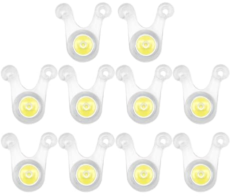 ZEPFJHE 10-teiliges LED Camping Seil Hängelicht, Warnschutz Freien, Zeltschnur, Warnzelt