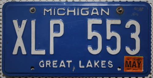 US Michigan USA Nummernschild, Original Kennzeichen, License Plate, Metallschild