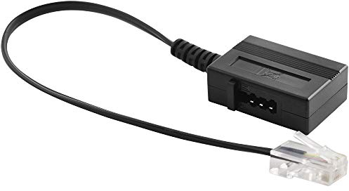 BestPlug 20cm VoIP Telefon Internet Netzwerk Patch DSL LAN Telefon Kabel Adapter, TAE-F Buchse Kupplung weiblich auf RJ45 Stecker männlich, Schwarz