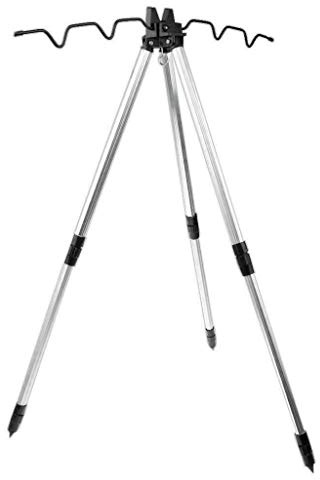 Tripode Reggicanna Telescopico 120 cm Blu/Nero | Supporto Canne da Pesca in Alluminio per Mare, Lago e Fiume – Pieghevole, Leggero e Facile da Trasportare