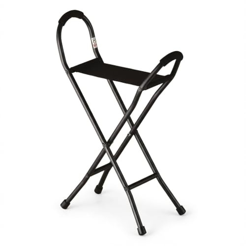 NOVA Travel Seat Cane with Sling Seat – Lightweight, Durable & Foldable Walking Cane Chair for Travel, Concerts, Sporting Events, Golf & Camping