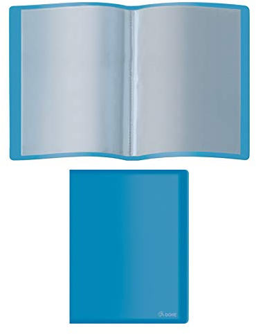 DOHE - Porte-vues PP de 10 pochettes PP (80 mic) Souple Bleu
