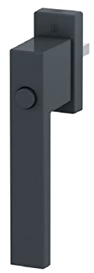 Fenstergriff Fensterolive Rasterolive Kindersicherung Druckknopf Modell Hanna verschiedene Farben (Anthrazit - RAL 7016)