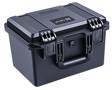 Lykus HC-3020 Wasserdicht Koffer mit anpassbar Rasterschaumstoff, Innengröße 30x20x20 cm, geeignet für DSLR Kamera, Objektive und mehr