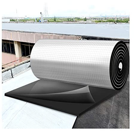 ZXCVBAS Heizung Alu Dämmmatten Selbstklebend,Dämmmatte Wärmedämmung, Wärmeblock Und Schallabsorption, Für Dächer, Garagenentüren Und Wohnmobil, 30mm（thk）,1 * 1M(1m²)