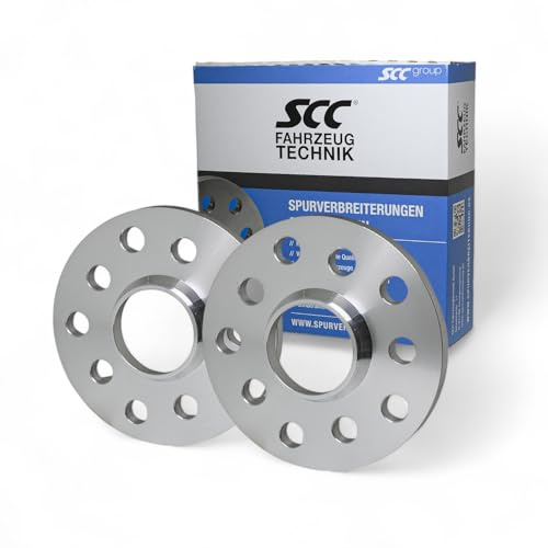 SCC Spurverbreiterungen Spurplatten 2x10mm 5x108-5x110 12180 kompatibel mit Saab 9-3 9-5