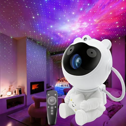 AIBEAU Galaxy Star Projector - 360° Rotating Night Light with 3 Modes & Timer, Perfect for Bedroom, Christmas, Birthdays, Valentine's Day Gifts