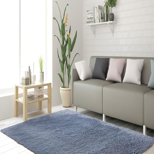 STGAO Tappeto a Pelo Alto 100 x 180 cm Dimensioni Diverse Peloso Tappeti Moderni Rettangolare per Grandi Dimensioni Salotto Moderno Cameretta Bimba, Grigio